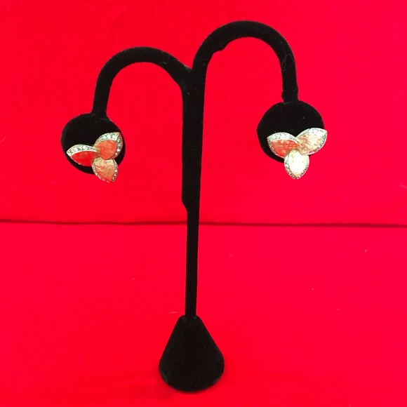 Panetta Brushed Gold Clip On Earrings - Picture 2 of 4